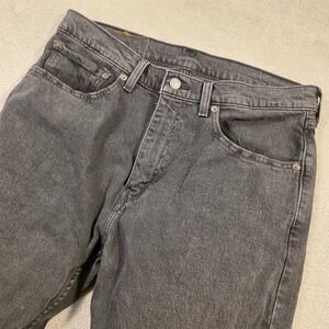 Levi's 505 Jeans Mens 34x29 (Fits 34x24) Black Regular Fit Streetwear Workwear